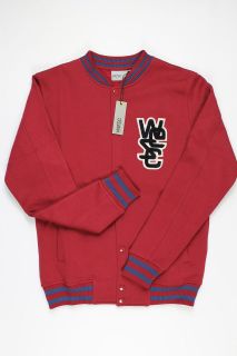 WeSC Warren Baseball Jacket (Biking Red) Brand New RRP £80
