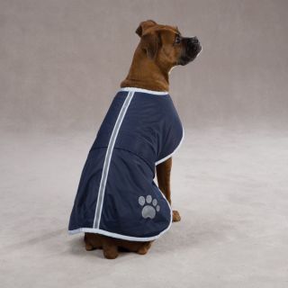   Blanket Reflective Dog Reversible Waterproof Coat Jacket Fleece Blue