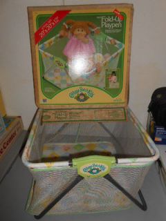 1984 Vintage Cabbage Patch Kids Doll Play Pen Set 100% w/ Box RARE