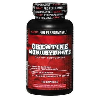 gnc pro performance creatine monohydrate 120 capsules y buy direct