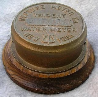 Trident Water Meter Neptune Meter Company New York Desk Box