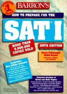 How to Prepare for SAT I by Sharon Weiner Green and Ira K. Wolf 1998 