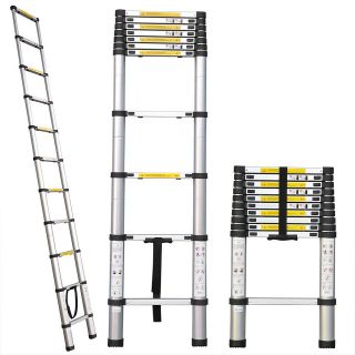   Portable 8.5Ft Aluminum Telescopic/Telescoping Ladder Extension Loft
