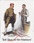 WWI VINTAGE AD PAGE ROYAL TAILORS WITH U.S. MARINE 1919