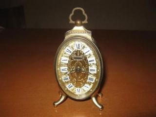 vintage 50 s estyma west germany alarm clock working oval