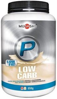 MUSASHI P Low Carb Protein Powder Low Fat 850g Vanilla  Muscle 