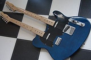 sea blue double neck 6 6 electric guitar combo 894