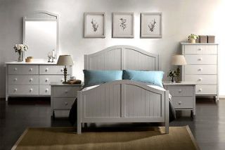Newly listed CARLA   5pcs YOUTH TWIN FULL WHITE SLEIGH STORAGE BED 