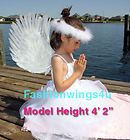   costume white feather angel wings pointing up or down Swan Fairy props