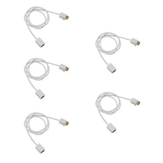 lot 5 controller extension cable for nintendo wii console from