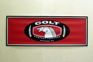 vintage colt logo compact tractor banner  20