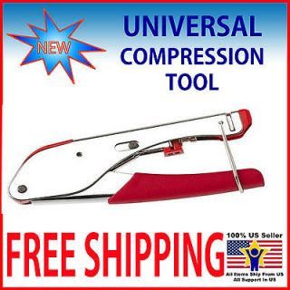   COMPRESSION TOOL COAX CRIMPER RG6 RG59 SATELLITE CABLE FAST SHIPPING