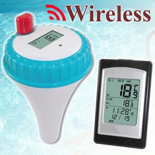 Newly listed Dr Tech Wireless Swimming Pool Thermometer Clock System w 