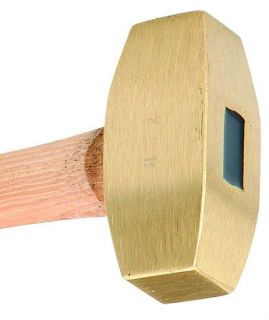   HAMMER GENUINE HICKORY WOOD HANDLE SOLID HEAD NON SPARK / MARRING