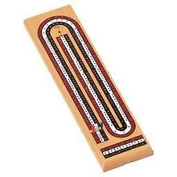 Wood Expressions 30 1113 Natural Solid Wood 3 Track Cribbage Board 