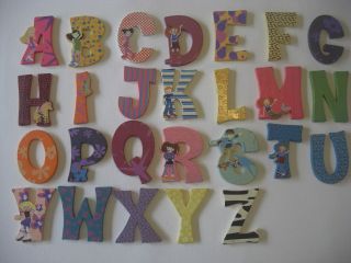 Wooden Alphabet Girl Name Christening Letters Bedroom Wall Door 