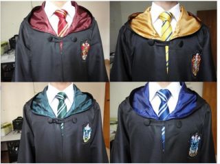   Gryffindor/Hufflepuff/Slytherin/Ravenclaw School Costume Tie/Robe