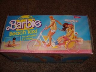 Vtg Barbie Beach Taxi Bike California Dream 1987 Mint NIB Arco Bicycle 