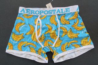 MENS AEROPOSTALE GO BANANAS TURQUOISE BOXER BRIEF SIZE L (34/36)