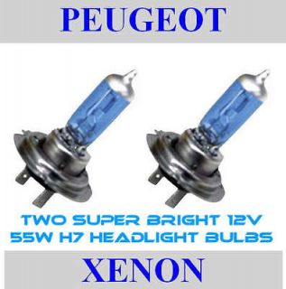NEW Peugeot XENON Upgrade Headlight H7 BULBS   206 207 307 406 407 607 