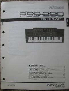 Yamaha Original Service Manual for PSS 280 Portasound FM MiniSynth 