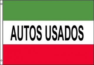 Autos Usados Flag Used Cars Automotive Advertising Banner Business 