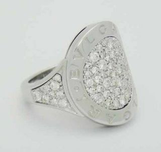 bvlgari bulgari 18k white gold diamond round ring make offers
