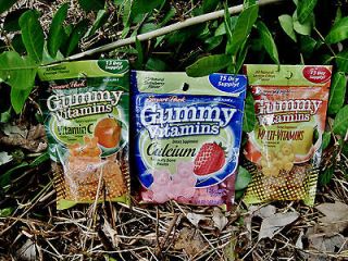 Sour Gummy Bear Multivitamins Supplement Calcium Vitamin C Health Kids 