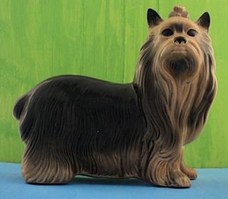 vtg large yorkshire terrier coopercraft figurine 1960s 