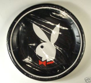 1980 s playboy bunny logo plate set 1 new sealed