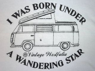 VW Split window Bus T Shirt. XLarge Westfalia. Camper Bus Van.