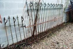 French Wrought Iron Security Fence 12 ft Long Look