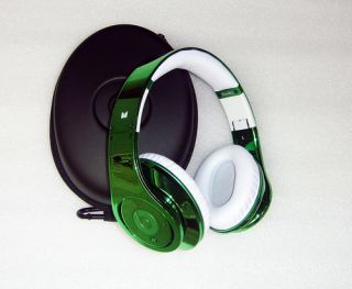 BEATS BY DRE STUDIO ELECTROPLATING COLORWARE GREEN CHROME **LIMITED 