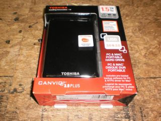 Toshiba Canvio 3 0 1 5 TB External 5400 RPM HDTC615XK3B1 Hard Drive 