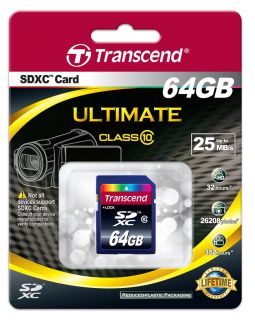 Transcend 64GB SDXC Flash Memory Card Class10 760557818380