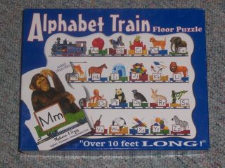   Alphabet Train Floor Puzzle 10 ft Long Preschool Learning Toys