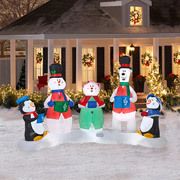 Ft Tall x 10 5 Ft Long Airblown Christmas Carolers Inflatable