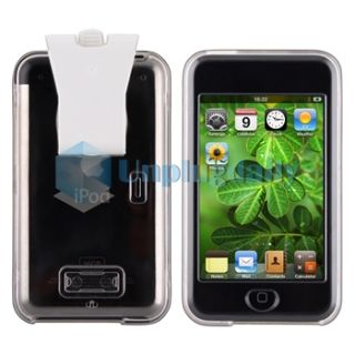Clear Crystal Clip on Hard Case Cover Screen Protector for iPod Touch 
