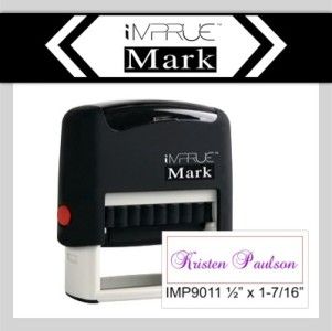 Best Custom 1 Line Name Initial Self Inking Rubber Stamp by Impruemark 