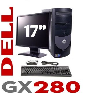   OPLTIPLEX GX280 PC DESKTOP COMPUTER PC P4 3.0GHZ 1GB W/ 17 LCD TOWER