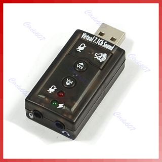 External USB 2 0 to 3D Audio Sound Card Adapter 7 1 CH
