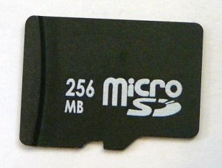 256MB MicroSD Micro SD 256 MB Memory Card Adapter USA