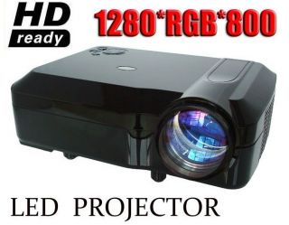 New 2500 Lumen LED Projector with 3HDMI 2USB s Video AV VGA YPbPr 