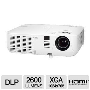 NEC NP V260X DLP Projector 2600 lumen High Brightness Mobile Projector 