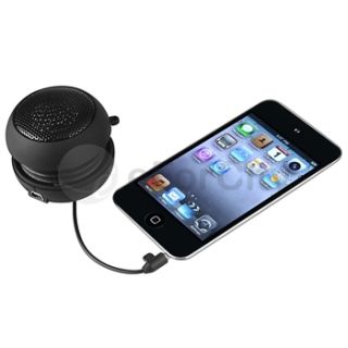 Black Mini 3 5mm Stereo Speaker for iPod Touch 3 4 3G 4G 3rd 4th Gen 