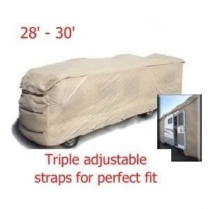   RV Motorhome Travel Trailer Storage Cover. Fit 28 30 Feet Long,122H