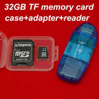 32GB Micro SD MicroSD 32 GB SDHC TF Memory Card 32G Case Adapter 