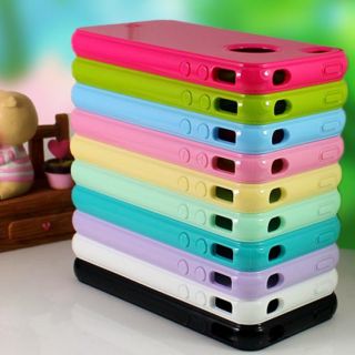 2012 Hot 10PCS Soft Cases Back Cover Skin for Apple Iphone 4 4G 4S 