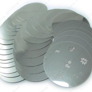 package components round metal image plates x 34 pieces brand new