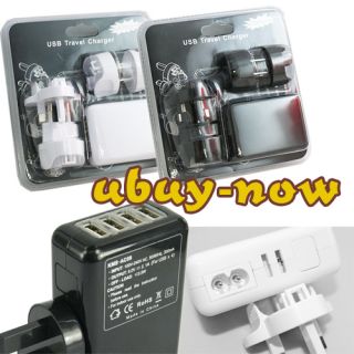 Port USB to AC Wall Charger Adapter Travel Plug For iPhone 4 4S iPad 